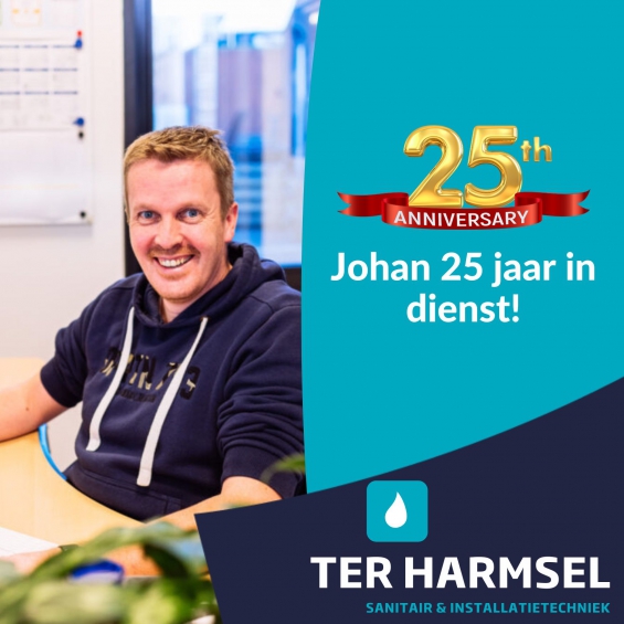 Ter Harmsel | Johan 25 jaar in dienst!